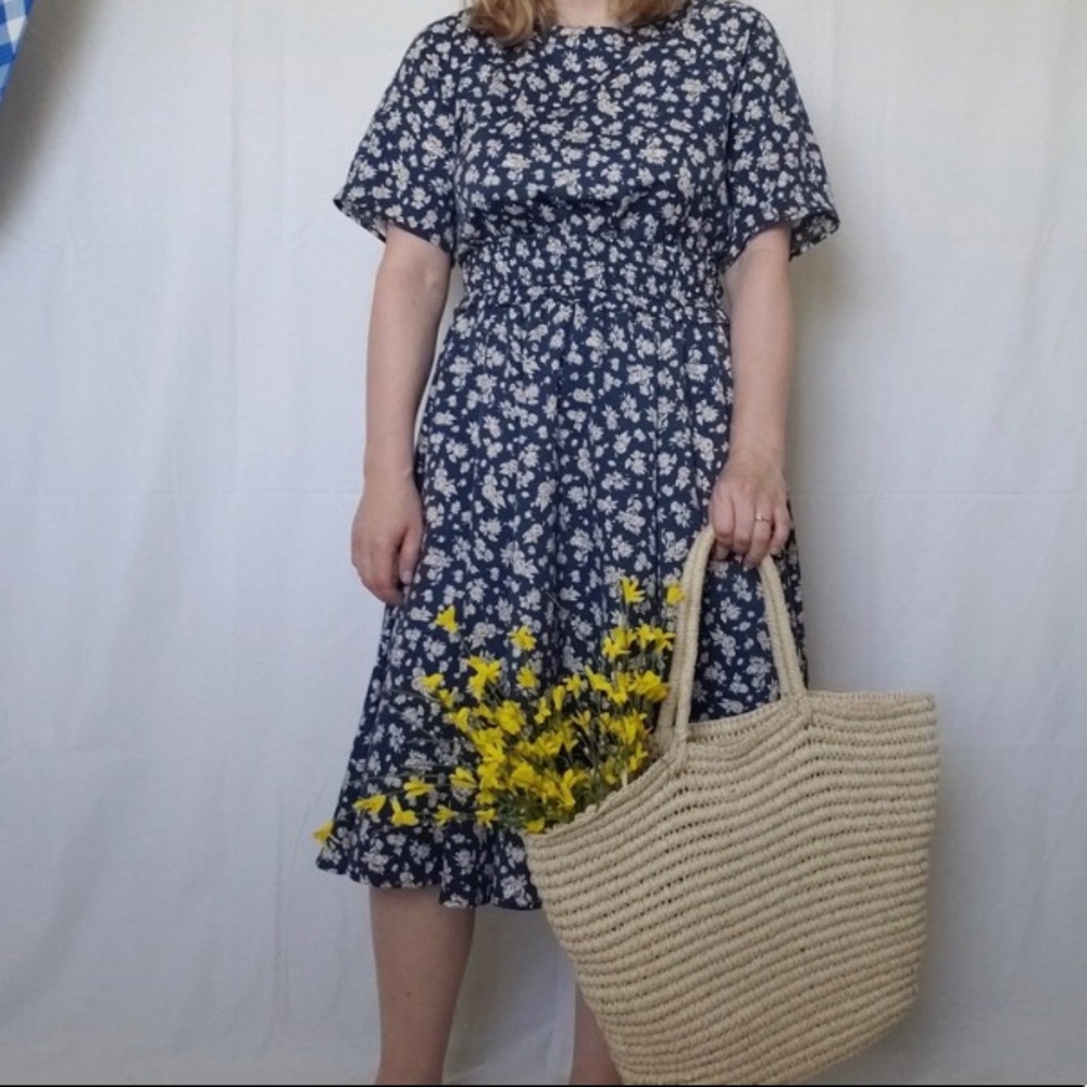 MOUSSY Floral Midi Dress Sz 2